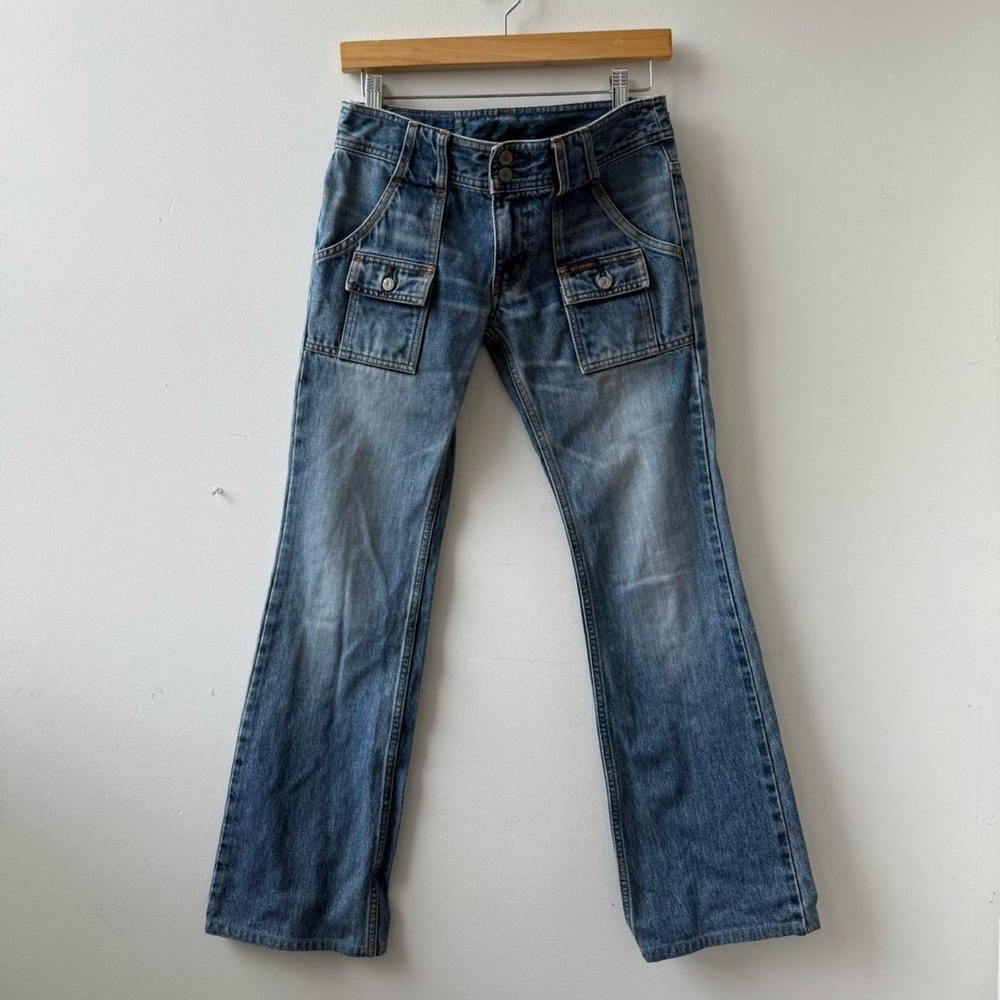 Hysteric Glamour vintage kinky low rise bootcut jeans